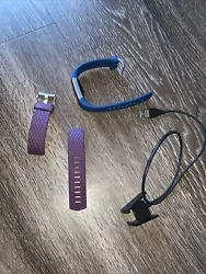 FOR PARTS: Fitbit Charge 2 Cracked & Broken Screen w ChargerScreen still lights up but is cracked and doesn’t...