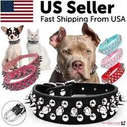 🐕 SPIKED DOG COLLAR: The spiked dog collar could protect your dogs neck when they are fighting with other pets....