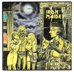 Iron Maiden. Pressage français, 1980. French pressing, 1980. Durée (Duration) : Maxi. Vitesse (Speed) : 45 tours(45...