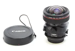 Nice Used Excellent condition Canon TS-E 17mm f/4 Tilt Shift Lens.