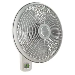 The Lasko M16950 is a 16 in. oscillating wall-mount fan that is a real problem-solver. Fan Features Oscillating,Wall...