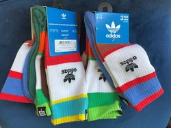 Three pairs of colorful socks made in collaboration with South Park. Crew length. Half-cushioned footbed. 97%...