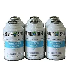 Enviro-Safe 1234YF Arctic Air, 6 CANS. Colder air. THIS IS NOT A REFRIGERANT. Compatible with any automotive...