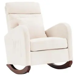 The modern ergonomic rocking chair provides strong support for your entire body. The high backrest provides you with...