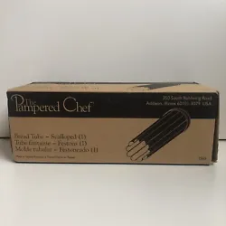 New In Box The Pampered Chef Scalloped Bread Tube 1565. Please see measurements in pictures Please send along any...