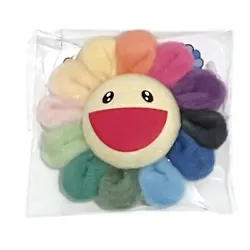 Takashi Murakami Plush Rainbow Flower Pin. Features: 