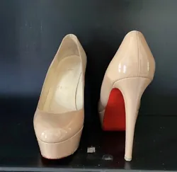 In my opinion these are the most comfortable CL design. Good condition. Authentic Christian Louboutin Shoes, red bottom...