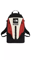 Supreme The North Face Expedition Backpack White Red Black FW18. Condition is New with tags. Shipped with USPS Priority...