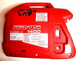 Predator 1400 Watt Inverter Generator. Left Side Cover Enclosure. OEM - This Part was remove from a new.