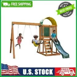 Underneath, little diggers can play to their hearts’ content in the spacious sandbox. And of course, the sturdy swing...