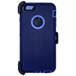 For iPhone 5/5s/SE 2016 Heavy Duty Case w/Clip DARK BLUE/BLUE iPhone 5/5s/SE 2016 Heavy Duty Case w/Clip DARK BLUE/BLUE...