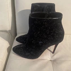 Women’s Christian Louboutin Ankle Heel Dress Shoes Red Bottom Size 37.