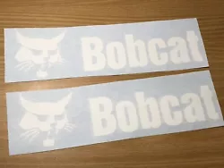2 Bobcat Logo Stickers. Die Cut Style Decal. Made with 100% high quality vinyl.