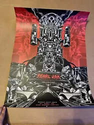 Pearl Jam poster from St Paul 8/31/23 showExcellent condition, ships in poster tube