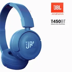 Enjoy the freedom of wireless audio with these JBL T450BT Wireless Bluetooth On-Ear Headphones in blue. This headset...