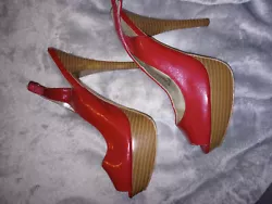 Red heels Size 8 Women.