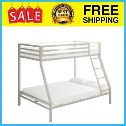 Top bunk weight limit of 200 lbs, bottom bunk weight limit of 450 lbs. Bunk Bed, Weighted. Can be used with a standard...
