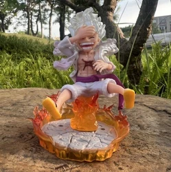 Figurine collection One Piece en PVC, Modèle Luffy Gear 5, 10 cm.