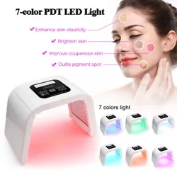Led-Light-Therapy Red Light Therapy For Face 7 in 1 Colors LED Facial Skin Care Tool 7 Color Blue & Red Light Mask...