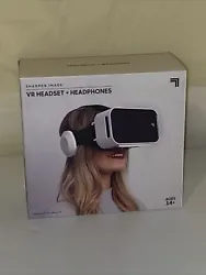 Sharper Image VR Headset + Headphones batteries Not Required Virtual Reality.
