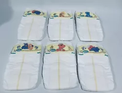 Pampers Diapers 6 Lot Sz 1 Sesame Street Elmo Big Bird Cookie Monster 2008. Includes 6 diapers not in original...