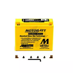 Batterie MOTOBATT. LES POINT FORTS DES BATTERIES MOTOBATT AGM 20 % de capacité en ampères-heure en plus . Des...