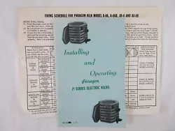 Original manual is in good used condition and is complete with all pages, the firing sheet is for models A-66, A-66B,...