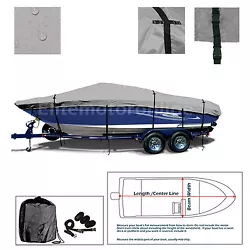 Boat cover color: Grey Color. boat cover major features Treated with mold, mildew and UV inhibitors with its tight...