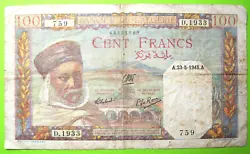 Billet de 100 Francs.