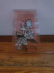 This vintage glass panel is a beautiful replacement for your Ok Lighting touch lamp. The panel features a contemporary...