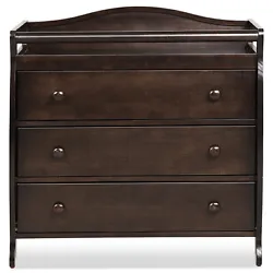 Moms will welcome this changing table which offers great convenience when caring for baby.  This nursery table dresser...