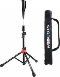 Storgem Batting Baseball Tee Softball, Easy to Adjustable Height,Portable Tripod Stand Base Tee for Hitting Training...