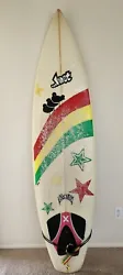Lost mayhem surfboard 68 thruster free leash, fins, and boardsock included.  Demisions: 68