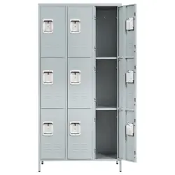 Number of Doors: 9. Main Material: Steel. Product Size: 71