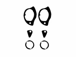 Notes: Goodmark -- DRIVER AND PASSENGER SIDE SET OF OUTSIDE DOOR HANDLE GASKETS; INCLUDES LOCK CYLINDER GASKETS....