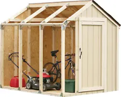 One kit builds a shed up to 10 feet, combine kits for a shed up to 22 feet. Customizable shed kit with peak roof. Our...