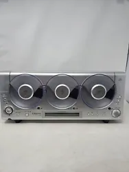 Emerson MS3105 Silver Triple CD Player Linear 3 CD AM FM Wall Mount