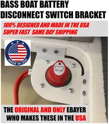 This corner bracket allows you to relocate your RV, boat, or tractor battery disconnect switch for easy access in plain...