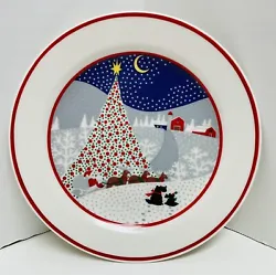 New Set of 4 ~Twas The Night Before Christmas Salad Plates. They measure appx 7.5