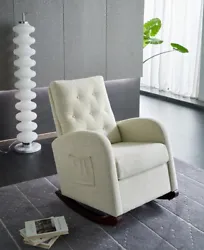 Gliding or Rocking. Ottoman Included. Nursery Chair. Seat Height-Floor to Top of Seat. Leg Height. Seat Width. Seat...
