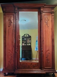 Probably Dutch, mid-1800’s. Right out of C.S. Lewis’ Narnia, this wardrobe is magical.