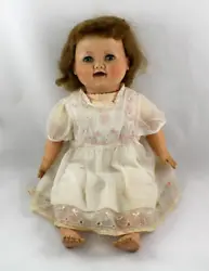 All limbs, head, arms and legs are movable. I have not done any restoration or cleanup work on this doll. Heavily Loved...