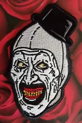 Our favorite clown from Terrifier. ART The Clown Embroidered PATCH. We have many other horror patches. Wolfs Lair...
