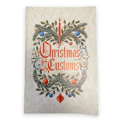 Vintage 1964 Chirstmas Customs booklet by Osborne Kemper Thomas Inc and printed in Cincinnati Ohio. Booklet measures...