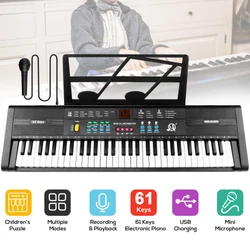 Best HIGH QUALITY: Each electric keyboard includes 16 tones/10 rhythms/8 percussions/2 teaching modes/6 demonstration...