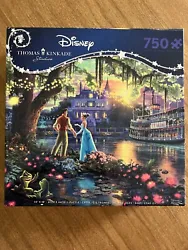 Disney Thomas Kinkade The Princess and The Frog 750 pc Puzzle. Recently completed, all pieces included. Comes with a...