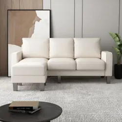 Also, the sofa has 6 legs that evenly balance the weight, giving it a total capacity of over 800lbs. HIGH QUALITY...
