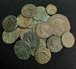 A high-quality, fully-identifiable and authentic ancient Roman Imperial bronze coin. Rulers and designs vary, common...