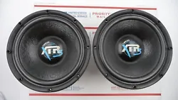 Orion XTR3 old school speakers subwoofers. Made in USA 1998. RMS power: 250w each (500w pair). Quantity: 2 subwoofers...