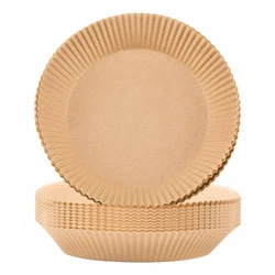 100 Air fryer paper pad. Colour: brown. Material: paper. Note: Light shooting and different displays may cause the...